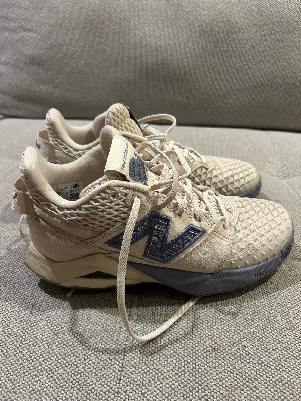 New Balance Coco Gauff Fuel Fell Beige Sneakers